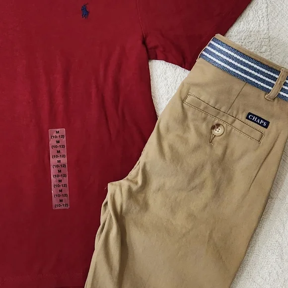 🆕️ Polo Ralph Lauren Tee * Chaps Short - Picture 3 of 4